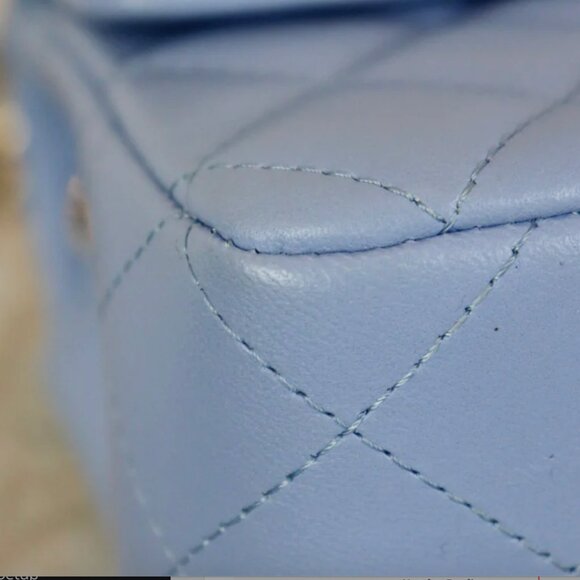 Chanel Blue Mini Flap Lambskin - Picture 9 of 13